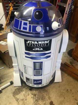 Star Wars Phantom Menace 1/1 Life Size R2 - D2 Brisk Cooler - Rare - Plus Bonus