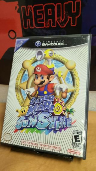 Mario Sunshine Gamecube 2002 Complete Oop Rare Nintendo