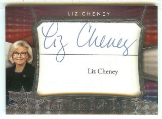 2020 Decision Liz Cheney Cut Signature Auto Autograph Rare Ssp