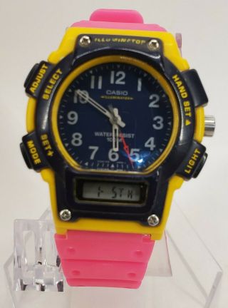 Casio 2315 Aq - 150w Alarm Chrono Ana Digi Fully Vintage Watch Wr 100