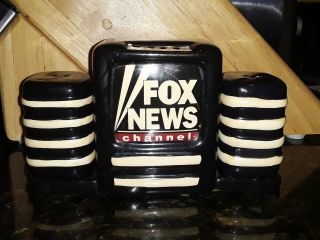 Fox News Channel - 3 Piece Salt And Pepper Set Rare Trump