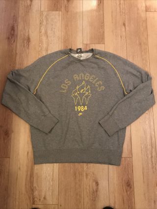 Rare Vintage Nike Los Angeles Olympics 1984 Sweatshirt Mens Xl