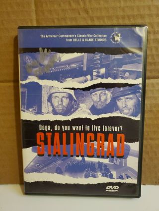 Stalingrad: Dogs Do You Want To Live Forever? Dvd Rare Oop