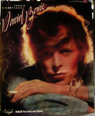 David Bowie - Young Americans - Rare 1975 Rca 30x24 Promo Poster