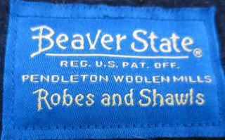 Pendleton Beaver State Wool The Story Teller Keep My Fires Burning Blanket RARE 4