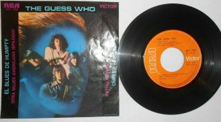 The Guess Who “el Blues De Humpty” Mexican Rare Edition 7 Inches