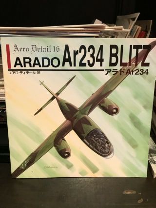 51.  Aero Detail 16: Arado Ar234 Blitz Extremely Rare (1996) Vg Model Gr