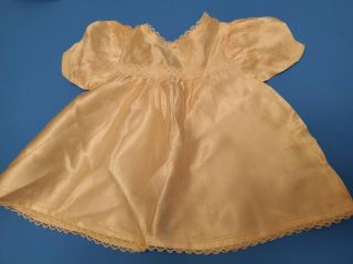 Antique Pink Satin Dress Chubby Baby Doll Clothes