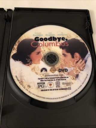 Goodbye,  Columbus (DVD,  2013) Rare OOP Richard Benjamin,  Jack Klugman,  MacGraw 3