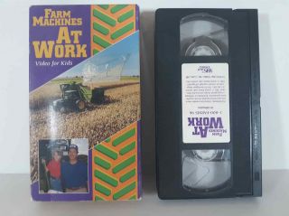 Farm Machines At Work (VHS) Video For Kids VERY RARE Vintage OOP 2