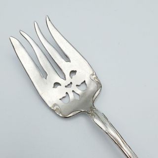 Antique Community Art Nouveau Silver Plated Serving Fork 1904 Fleur de Luce Iris 3