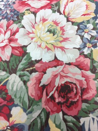 Rare Vintage Ralph Lauren 4 Drapery Panels Floral Lined.  81 By 47 Usa