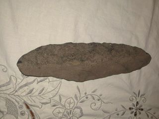 Ancient Native American Indian Large 10 " Skinner Knife /celt,  Delaware River,  Pa