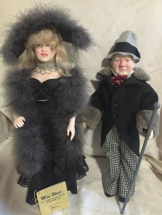 Effanbee Legend Series Dolls Wc Fields & Mae West