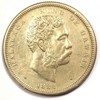 1883 Hawaii Kalakaua Half Dollar 50c Coin - Au Details - Rare