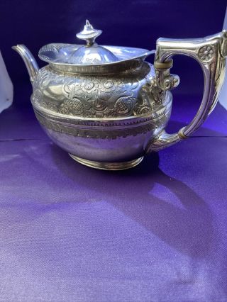 Antique James Dixon & Sons Silver Plated Tea Pot