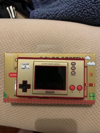 Nintendo Game And Watch Mario Bros Color Screen Limited Edition Rare