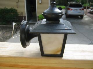 Mission Arts&crafts Slag Glass Porch Light Sconce