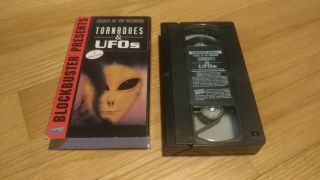 Rare Tornadoes And Ufos Blockbuster Presents Horror Alien Vhs Uncommon Release