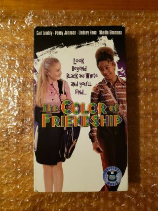 The Color Of Friendship (vhs,  2000) Disney Channel Movie - Not On Dvd - Htf Rare Oop