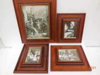 Frank Sutcliffe Whitby Photo Prints In Solid Oak Frames Set Of Four Various Siz