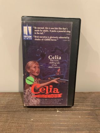 Celia Child Of Terror Vhs Trylon 1988 Rare Horror Cult Rebecca Smart Htf