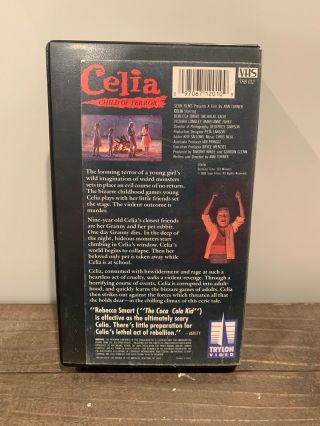 Celia Child Of Terror VHS Trylon 1988 Rare Horror Cult Rebecca Smart HTF 2