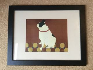 Vintage Good Dog 2 Lamina Framed Print By Warren Kimble Character French Bulldog