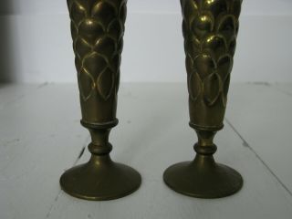 Fine Antique Art Nouveau Brass Spill Vases 2