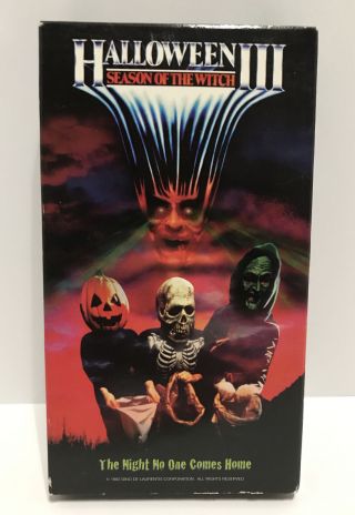 Halloween Iii 3: Season Of The Witch (vhs,  1996) Goodtimes Horror Rare Oop