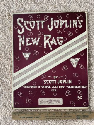 SCOTT JOPLIN’S RAG 1912 Scott Joplin Also Maple Leaf Rag Gladiolus Rag.  Rare 2