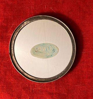 Vintage Towle Sterling Silver Hand Held Round Repousse Purse Compact Mirror