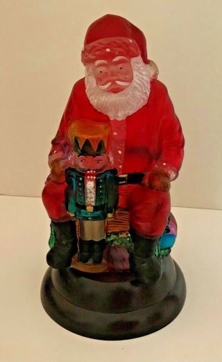 Merck Old World Christmas Santa With Nutcracker Light 1992 8th Edition Rare