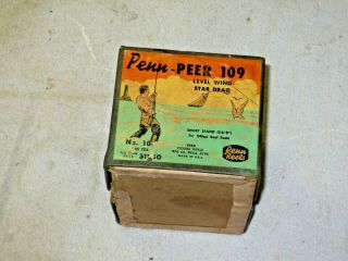 Vintage Penn Peer 109 Box Only.  Comes With Papers And Two Wrenches.