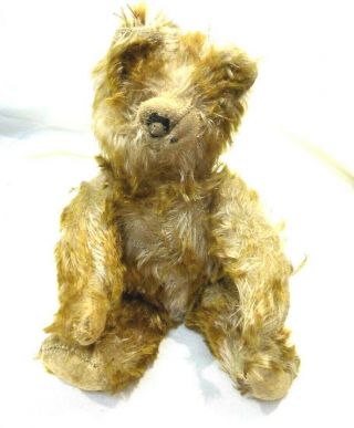 Antique Vintage Mohair Teddy Bear,  (steiff?) Jointed - 11 1/2 " Tall.