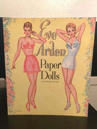 Vintage Saalfield Eve Arden Paper Dolls 1955