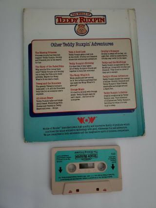 Vtg Teddy Ruxpin The Missing Princess Book And Cassette Tape 1985 Read Along WOW 2