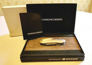 Ultra Rare Wenger Porsche Design Cigar Cutter Model 16684 Swiss Army Knife