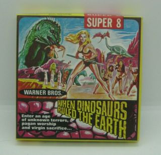 Rare When Dinosaurs Ruled The Earth 8 Mm 200 Ft Reel Movie Film