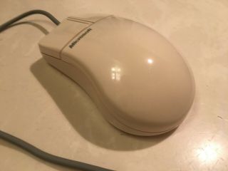 Vintage Microsoft Serial Mouse Port Compatible 2.  0 Trackball - RARE 3
