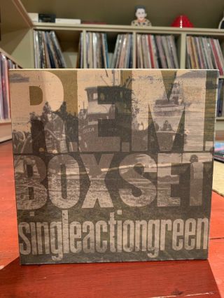 R.  E.  M.  Singleactiongreen Boxset 4 7 " Singles W/ Poster Rare,