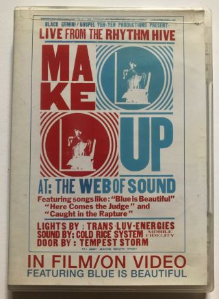 Rare Out Of Print The Make - Up In Film/on Video Dvd Discord Records Svenonius
