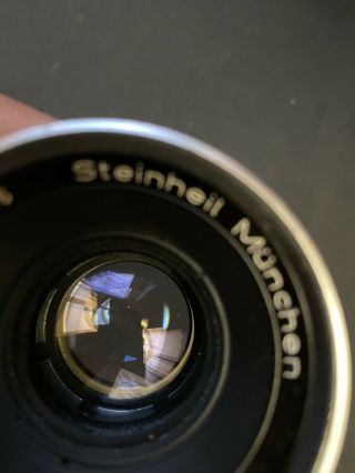 Rare Steinheil München Quinon 55mm F/1.  9 1:1.  9 M42 Prime Lens Optics EXC, 3
