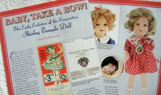 Huge 25p History Article,  Id Pics Vtg 1934 Compostion Shirley Temple Dolls