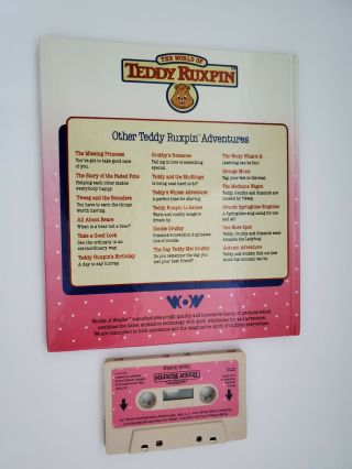 Vintage Teddy Ruxpin Uncle Grubby Book and Cassette Tape Read Along WOW 1985 2