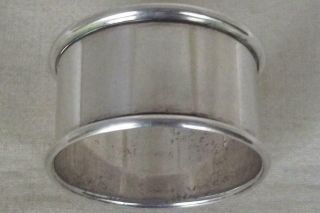 A Fine Vintage English Solid Sterling Silver Napkin Ring Birmingham 1956.