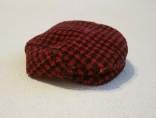 Vintage Barbie 880 Red Riding Hood Checked Hunters Cap Hat