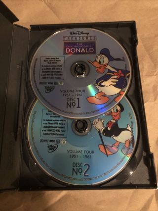 Walt Disney Treasures: Chronological Donald Duck Vol.  4: 1951 - 1961 DVD Rare OOP 4