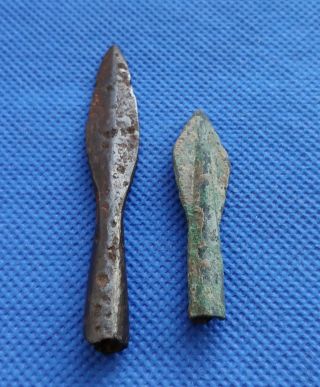 Ancient Iron And Bronze Arrowhead Viking Kievan Rus 8 - 10 Century Ad.