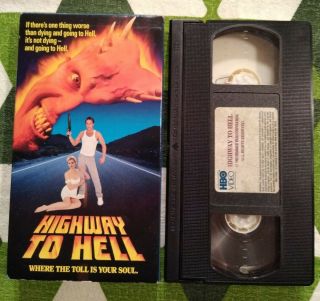 Highway To Hell Vhs Horror Rare 1992 Patrick Bergen,  Chad Lowe Kristy Swanson